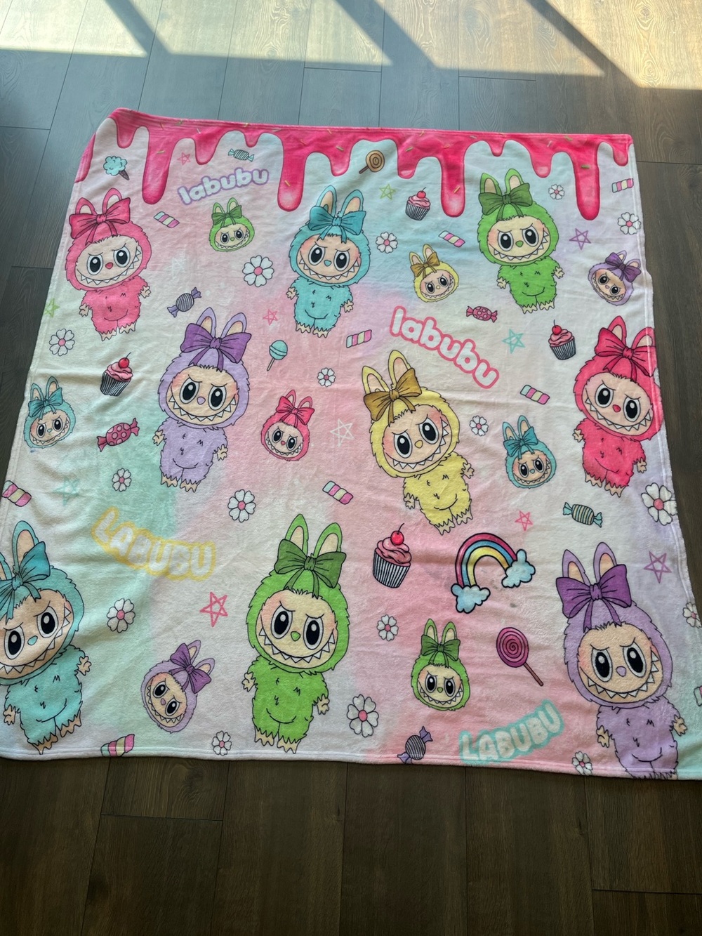 Labubu Plush Throw Blanket